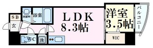 セレニテ梅田ルフレの物件間取画像